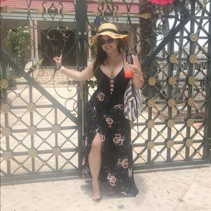 Floral Beach Skirt/ Coverup